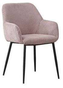 Valgomojo kėdė Jessy, matinė, rožinė, 60 cm x 57 cm x 85 cm