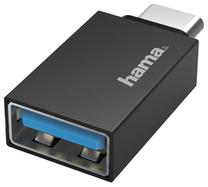 Adapteris Hama USB-C - USB USB-C male, USB female, melna krās.