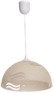 Valgusti rippuv Lamkur Pojedyncze LM-1.42/2_ZOLTY, E27, 1 x 60 W, kollane v. / valge v.