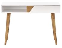 Konsoles galds KN-1, ozola krās./balts krās., 110 cm x 35 cm x 80 cm