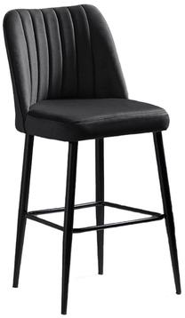 Kėdžių rinkinys Kalune Design Vento 107BCK1108, antracito sp./juoda sp., 45 cm x 49 cm x 99 cm, 4 vnt.