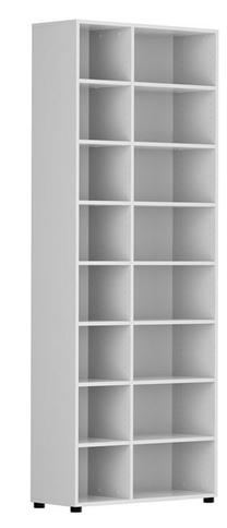 Pastatoma lentyna Modeo S499-REG/80/200/30_1B-BI, balta sp., 208 cm x 31 cm x 80 cm