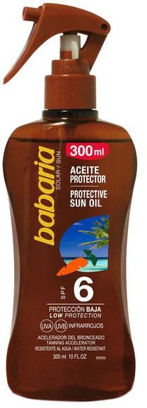Purškiklis įdegio priežiūrai Babaria SPF6, 300 ml