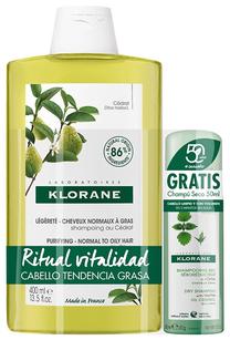 Набор средств по уходу за волосами Klorane Citron, 2 шт., 400 мл