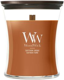 Žvakė, aromatinė WoodWick Saffron Smoke, 50 - 65 h, 275 g, ruda sp.