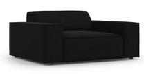 Krėslas Micadoni Home Jodie Velvet, juoda sp., 102 cm x 124 cm x 70 cm