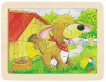 Puidust pusle Goki Animals II 57807, 24 tk