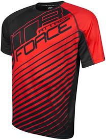 Футболка Force, черный цв./красный цв., XXL
