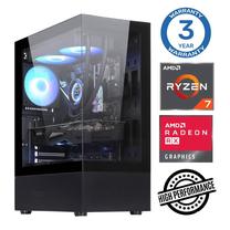 Stacionārs dators Intop RM74379NS AMD Ryzen 7 5700X, DDR4 32 GB, SSD+HDD 1 TB 4 TB, AMD Radeon RX 580 8 GB GDDR5