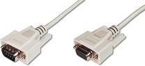 Kabelis Assmann AK-610203-100-E DSUB 9-pin, DSUB 9-pin, 10 m, gaiši brūna krās.