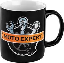 Puodelis NEO Moto Expert, juoda sp., 0.33 l