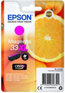 Spausdintuvo kasetė Epson 33XL C13T33634012, purpurinė (magenta) sp./raudona sp., 8.9 ml
