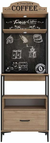 Daugiafunkcinė virtuvės spinta Kalune Design JE154-3130, riešuto sp., 40 cm x 70 cm x 206.8 cm