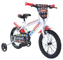 Vaikiškas dviratis Bimbo Bike 77325, balta sp./raudona sp., 14"