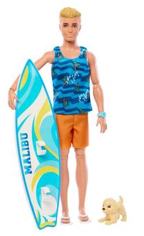 Kena lelle Mattel Barbie Surfer Malibu HPT50, 30 cm, daudzkrāsaina