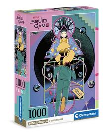 Puzle Clementoni The Squid Game 39900, 70 cm x 50 cm, 1000 gab., daudzkrāsaina
