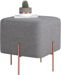 Pufas Hanah Home Copper 63, pilka sp./vario sp., 40 cm x 40 cm x 42 cm