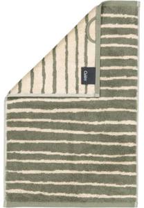 Vannas dvielis Cawo Loft 6225 34, bēša krās./zaļa krās., 50 cm x 30 cm