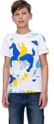 Bērnu krekls, bērniem Audimas Junior, zila krās./balta krās., 152 cm