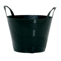Gėlių vazonas Prosperplast IPB1420, plastikinis, Ø 42.3 cm, juoda sp.