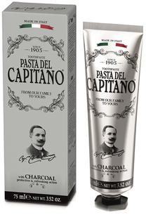 Zobu pasta Pasta del Capitano Charoal, 75 ml