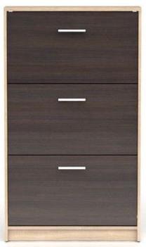 Batų dėžė Nepo Plus, ąžuolo/ruda, 70 cm x 17.5 cm x 120 cm