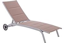 Lauko gultas Ibiza 526010, ruda sp./sidabro sp., 192 cm x 67 cm x 30 cm