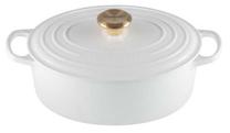 Emalēts čuguna katls Le Creuset, Ø24 cm, 4.1 l, balta krās.