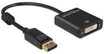 Adapteris Delock Displayport 1.2 to DVI Display port female, DVI-I female, 20 m, melna krās.