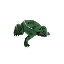 Sodo dekoracija "Varlė" Garden Center O001, 15 cm x 15 cm x 7 cm, balta sp./juoda sp./žalia sp.