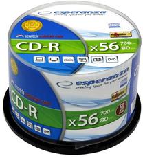 Įrašomas kompaktinis diskas Esperanza, 700 MB, 50vnt.