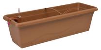 Ziedu kaste Plastkon, plastmasa, 20.5 cm x 40 cm, balta krās.