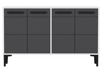 ТВ стол Kalune Design Stria, антрацитовый цв./белый цв., 120 см x 30 см x 75 см