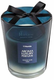 Свеча, ароматическая Homla Ember Intense Noir, 75 час, 700 г, синий цв.