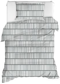 Patalynės užvalkalų komplektas Mijolnir Vektör v2 162ELR9714, balta sp./pilka sp., 50 x 70 cm, 160 x 220 cm