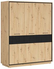 Spinta Pont, juoda sp./artisan oak sp., 55 cm x 160 cm x 200.5 cm