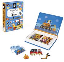 Магнитная игрушка Janod Magneti Book Racers, 26 см, многоцветный