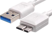Vads Sandberg USB, Micro USB 3.0 B male, 1 m, balta krās.