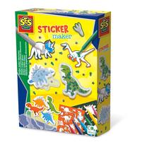 Набор для творчества SES Creative Sticker Maker Dinosaurs, многоцветный