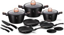 Katlu un pannu komplekts, ar piederumiem Berlinger Haus Black Rose BH-7187