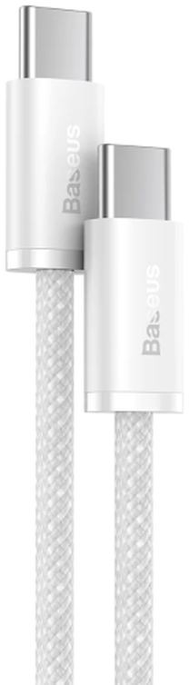 Kabelis Baseus CALD000202, 2 x USB-C, 100 cm, balta sp.
