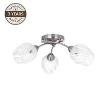 Valgusti lagi Domoletti CL17061, E27, 3 x 60 W, valge v. / kroom v.