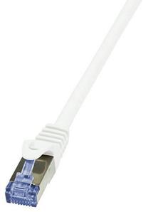 Провод Logilink CAT 6a S/FTP RJ-45 8P8C, RJ-45 8P8C, 15 м, белый цв.