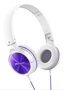 Vadu austiņas Pioneer SE-MJ522-V, balta krās./violeta krās.