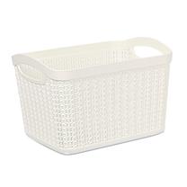 Daiktadėžė Ucsan Plastik 8691459013093, balta sp., 21 x 13.8 x 16.8 cm