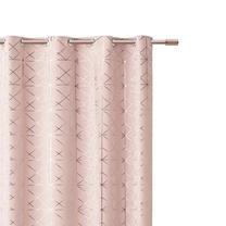 Naktinė užuolaida Room99 Glammy, aukso sp./rožinė sp., 140 cm x 260 cm