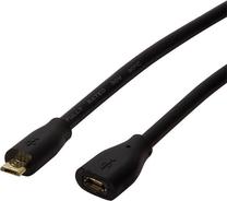 Провод Logilink Micro USB female, Micro USB male, 3 м