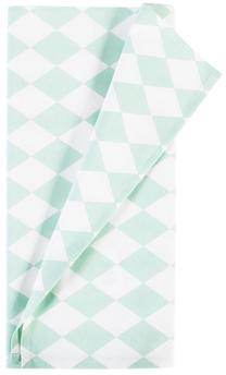 Stalo takelis Home4you, balta/žalia, 116 x 43 cm