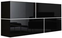 Komoda Cama Meble Goya, juoda, 170 cm x 40 cm x 80 cm