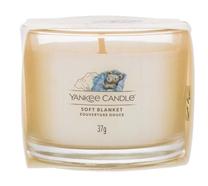 Žvakė, aromatinė Yankee Candle Soft Blanket, 7 - 10 h, 37 g, balta sp.